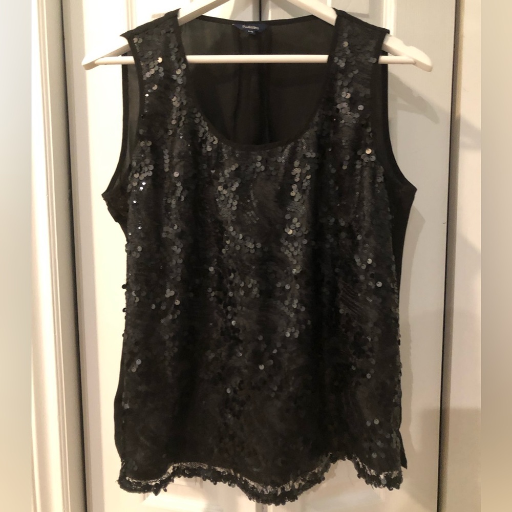 Black sparkly tank